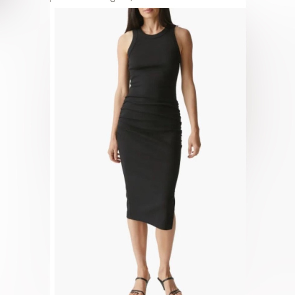 NWT Michael Stars Wren Black Midi Dress